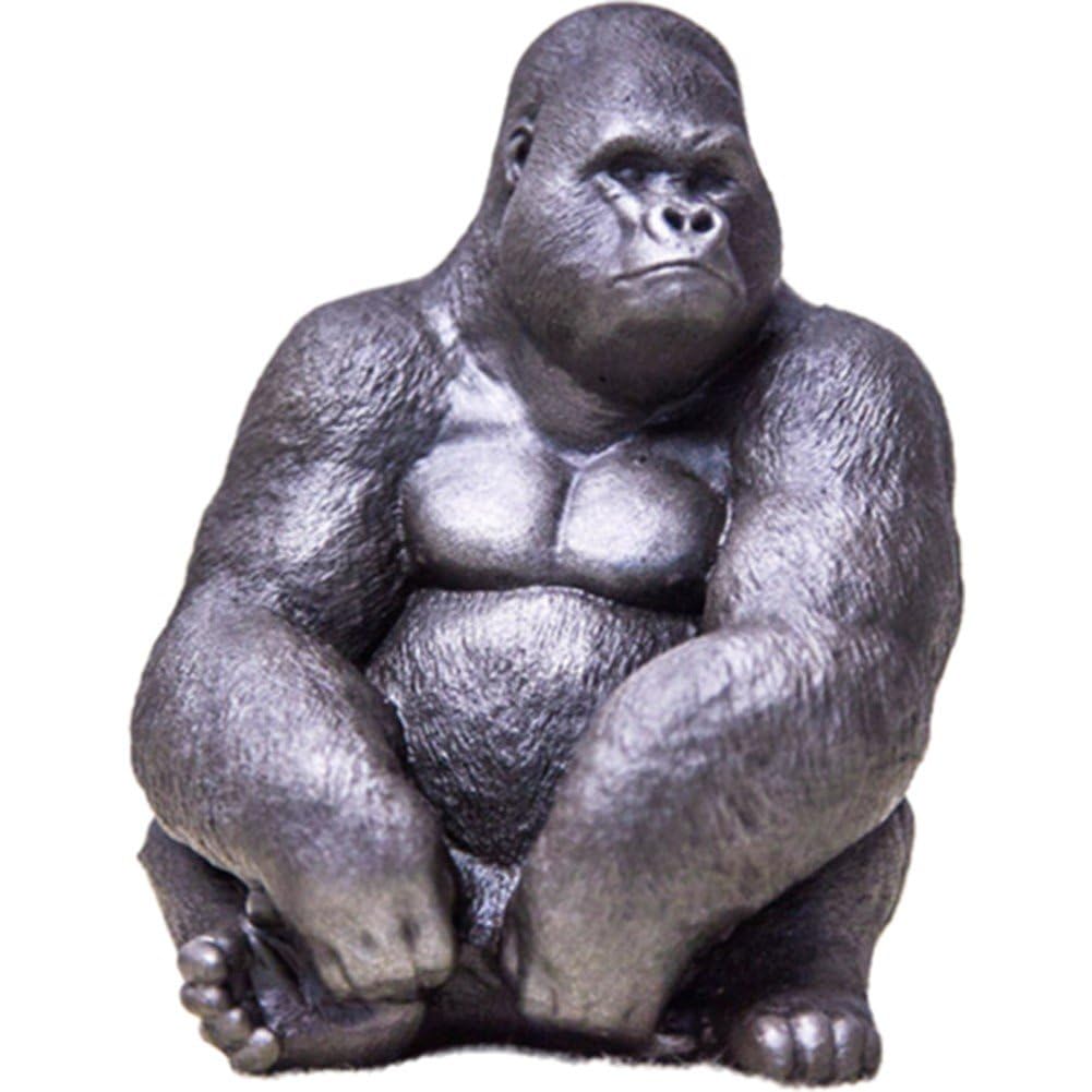 Amazon.co.jp: ゴリラ 置物 アイアン ミニ フィギュア 動物像
