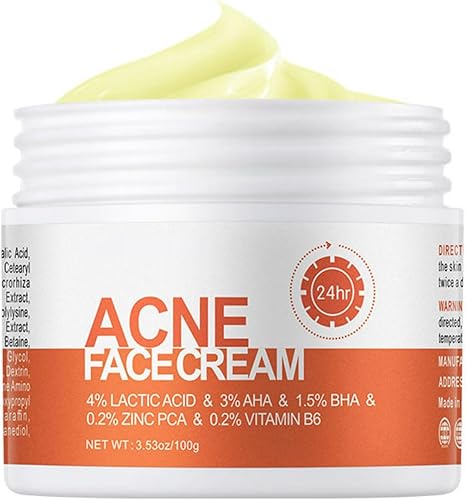 Crema de acné para la cara, crema removedor de espinillas para control de aceite, elimina las espinillas rápidamente, para pieles grasas y propensas