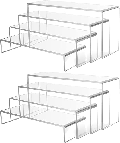 Vista 9 de A+ DESIGN Elevadores de exhibición de acrílico adecuados para cupcakes, venta al por menor, escaparate de zapatos, joyas, figuras Funko Pop