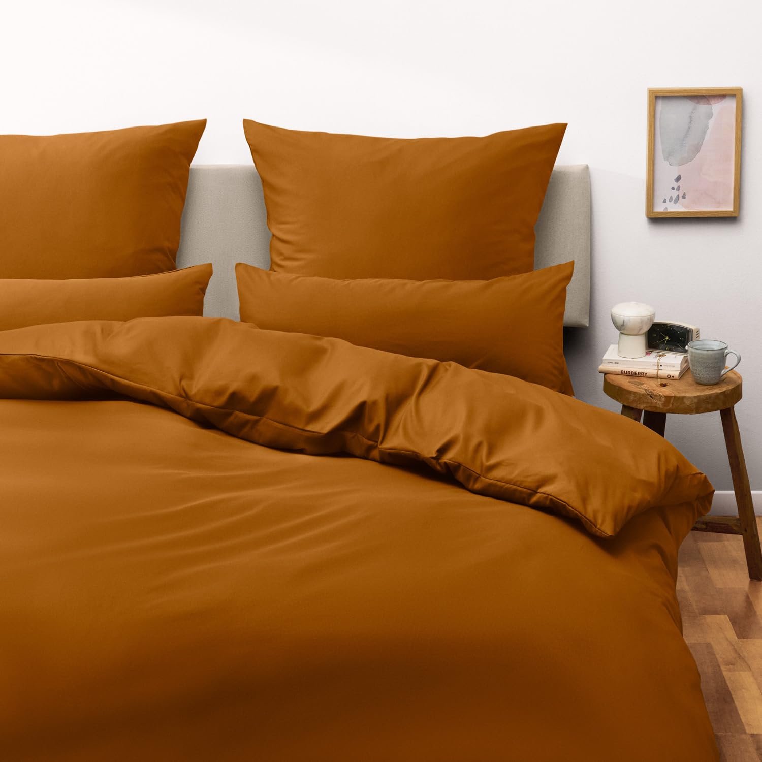 Blumtal Juego de Funda Nordica Cama 150 - Microfibra Juego de Funda Edredon 220 x 240 y 2 Fundas de Almohada 40x80, Certificado Oeko-Tex, Muy Suave y Transpirable - Marrón