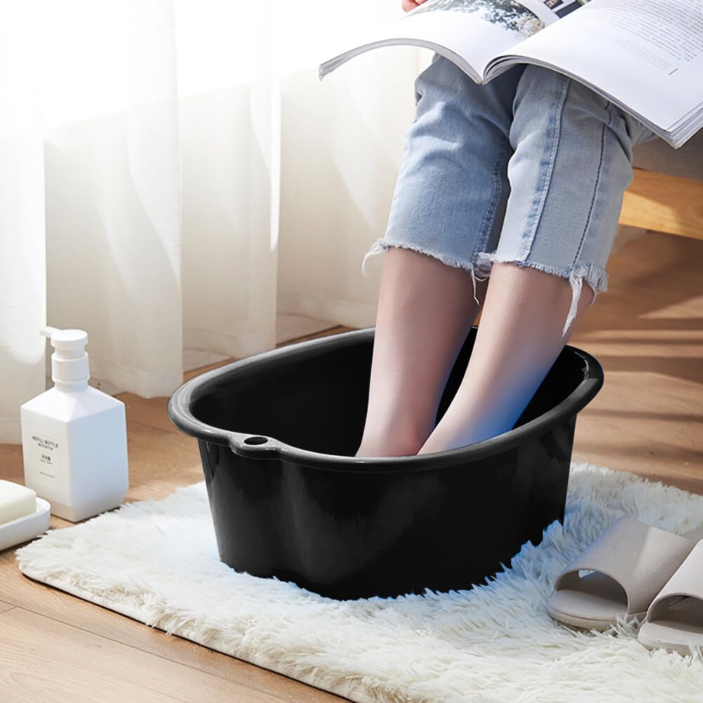 Chpbolly Foot Soaking Tub Foot Bath Basin for Soaking Large Size Sturdy Plastic Soak Feet Bucket Massager Tub Exfoliation Callus Foots Spa Bath Bucket for Women and Men