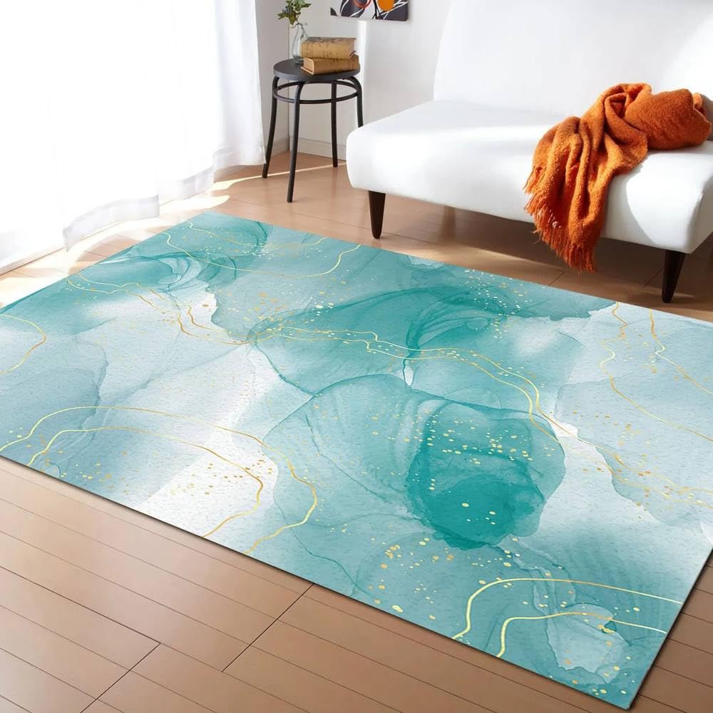 Tapis de chambre agate et marbre pour une descente de lit douce LKD00649