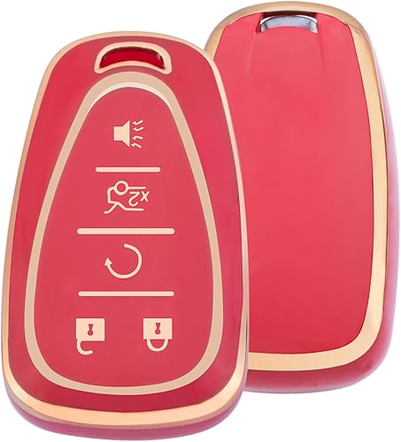 Miniatura 4 de Funda para llavero Chevy con llavero, funda de TPU suave para llaves de protección completa para Equinox Malibu Traverse Blazer Camaro Impala Cruze