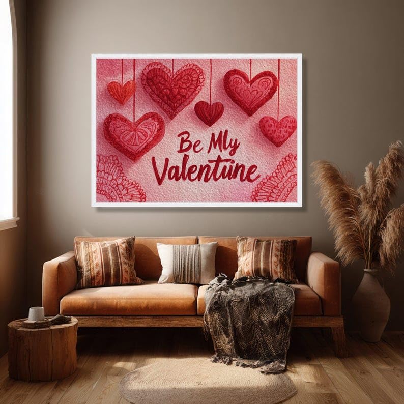 Impression Sois ma mon Valentin e CAOXTART le cadeau de couple idéal - 3