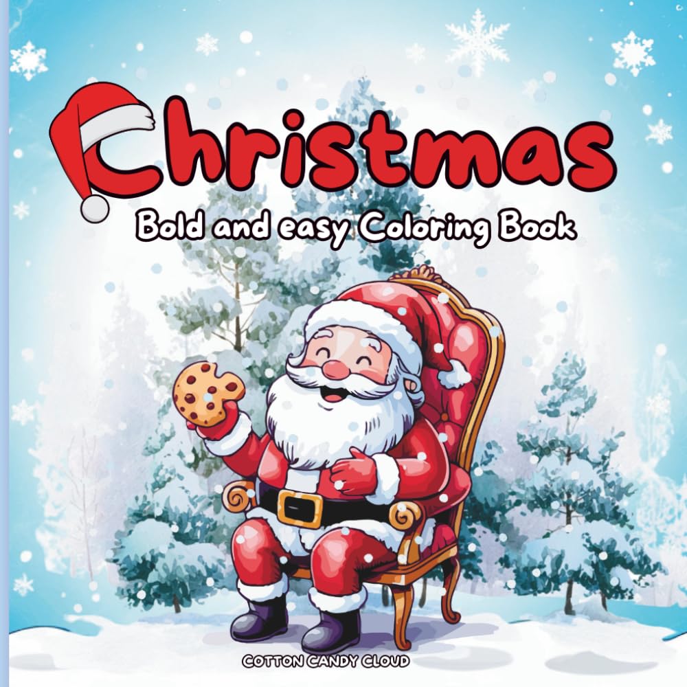 Christmas: Bold and Easy Coloring Book