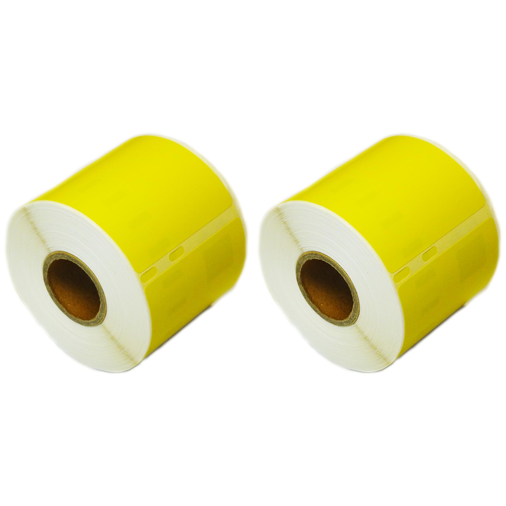 Pack of 2 Dymo 99014 Compatible Roll Labels - Yellow