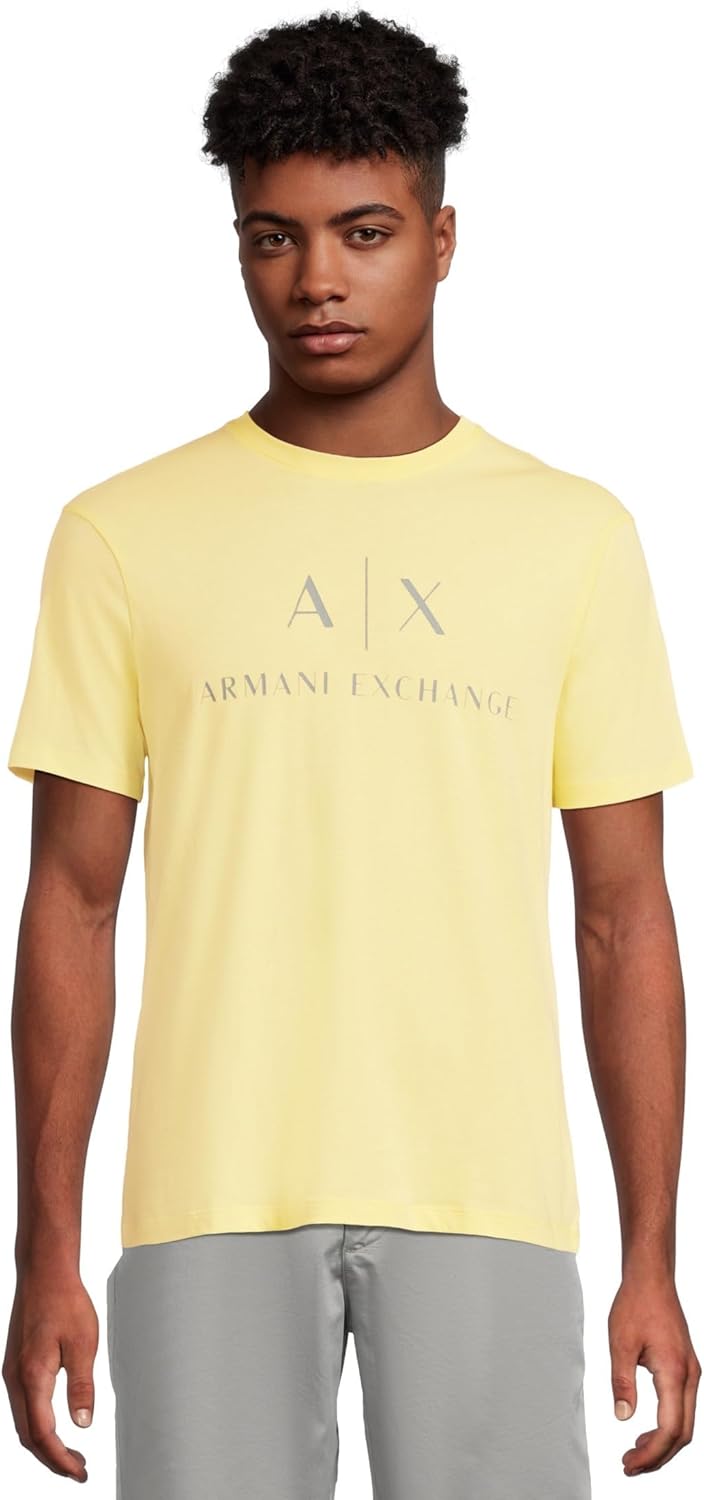 Armani Exchange Mens Classic Crew Logo Tee T Shirt