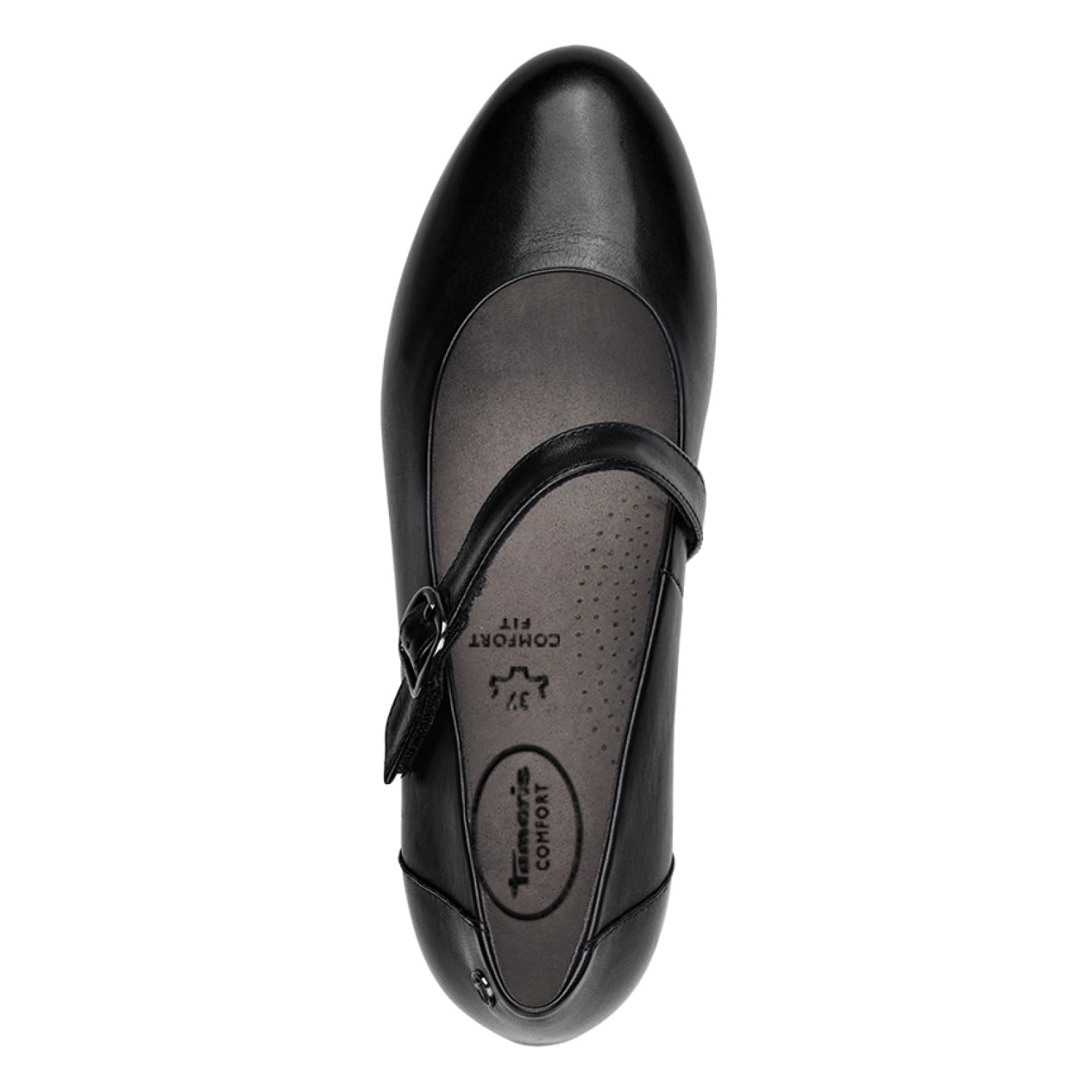Tamaris Comfort Damen Pumps mit Riemen aus Leder mit Klettverschluss
