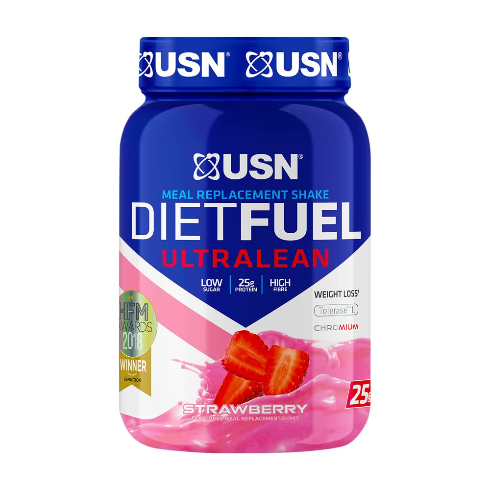 Buy USN Diet Fuel UltraLean Strawberry 1KG Meal Replacement Shake