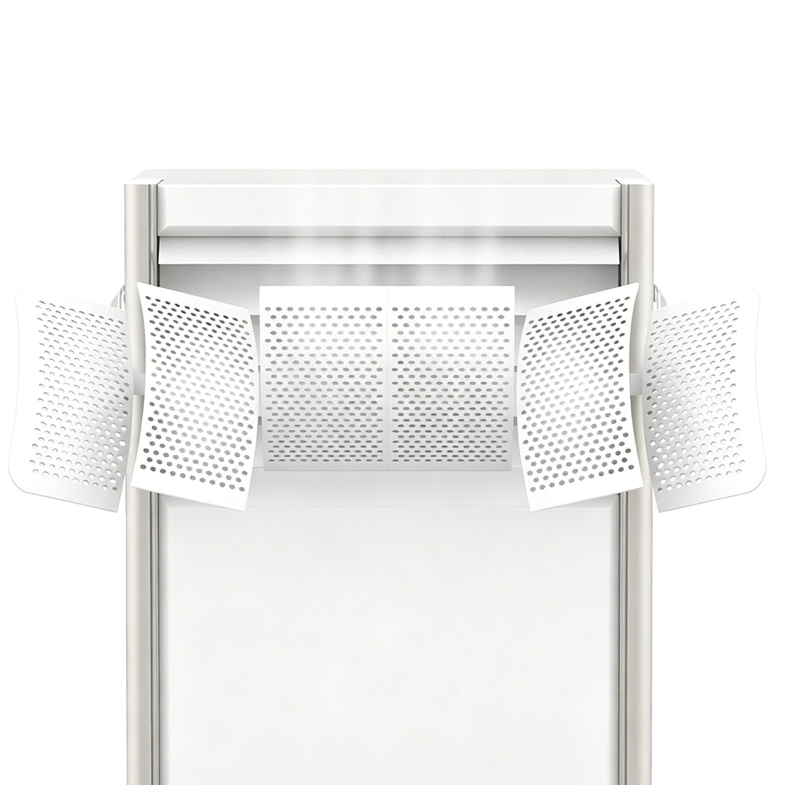 Deflettore Condizionatore 67x20cm Barriera Condizionatore con Controllo del Flusso d'Aria a 6 Zone, Regolabile a 270°
