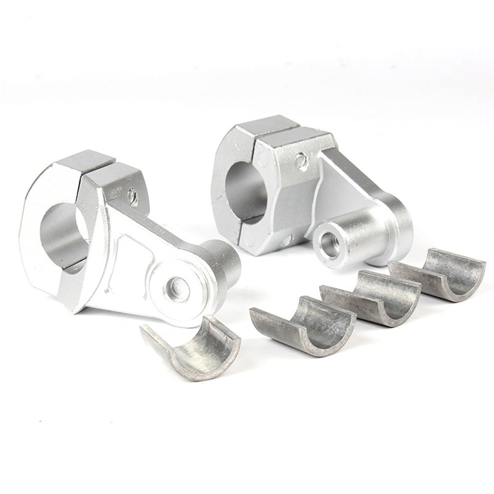 Manubrio Motocicletta Riser Per Kawasaki Universal （28mm 22mm 7/8" ） Riser Manubrio Moto Riser Moto (Color : Silver)