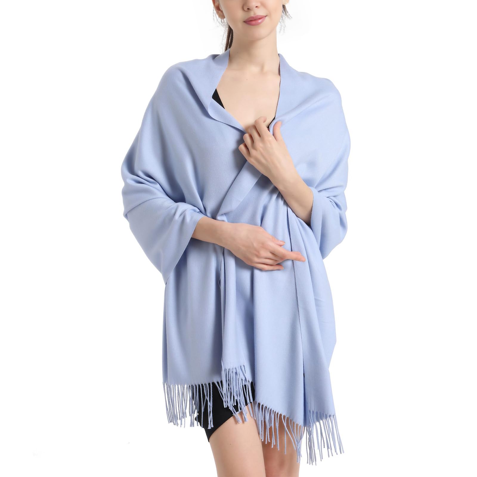 vimate Damen Pashmina Stola und Schal, Soft Tücher und Wickel für Abendkleider Pashmina Schals tücher für Frauen Blanket Scarf