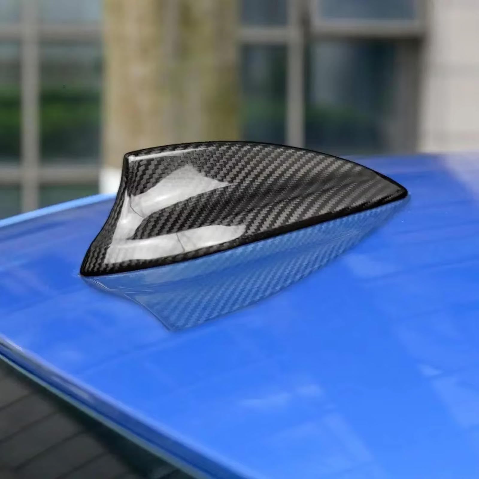 Fit for BMW X5 F15 2014-2019,Antenna Cover,Carbon Fiber Pattern Car Antenna Topper Trim,Exterior Car Roof Decoration