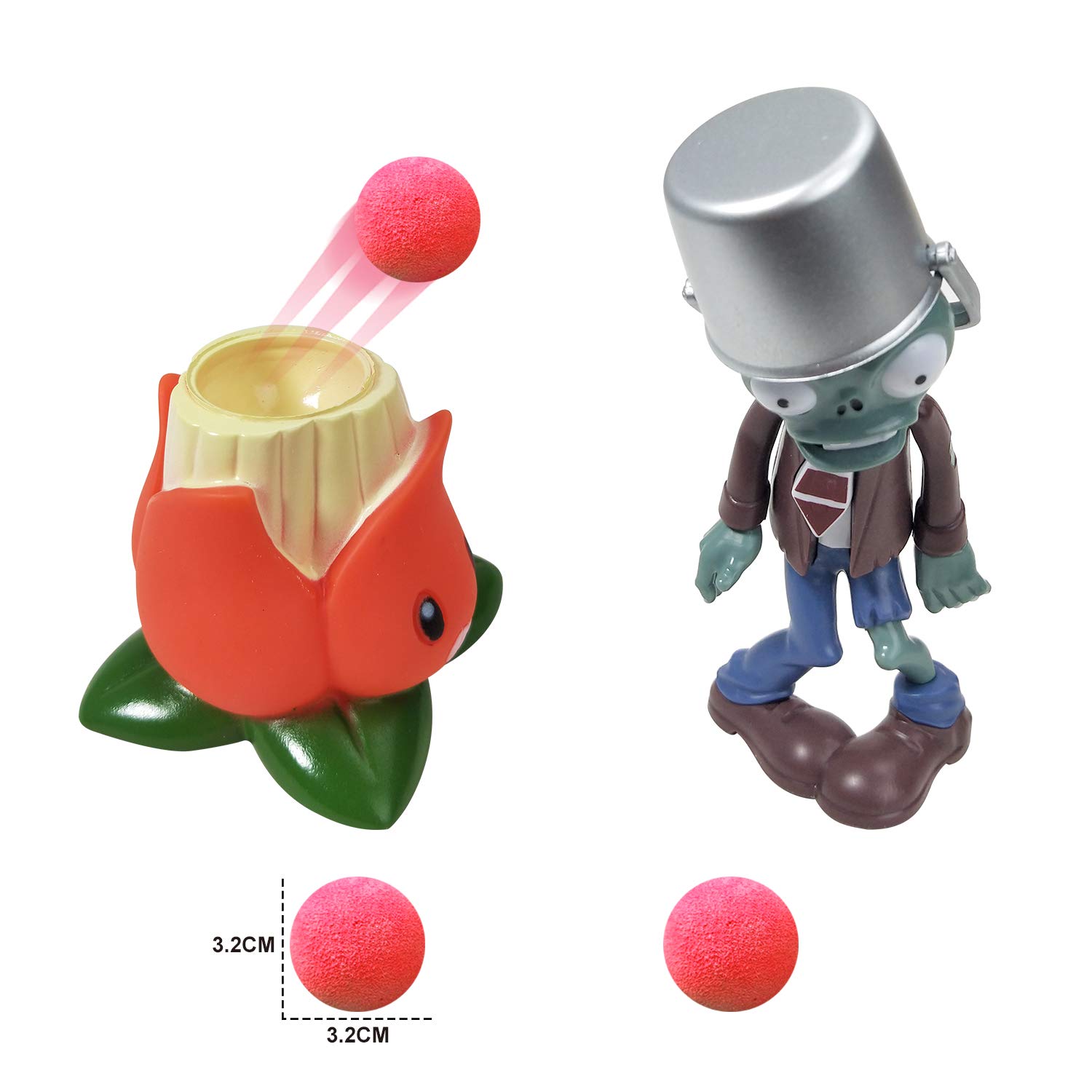 SPECIAL ZOMBIE PACK 2個セット Plants vs. Zombies Toy Set:A.K.E.E.and Buckethead Zombie : Amazon