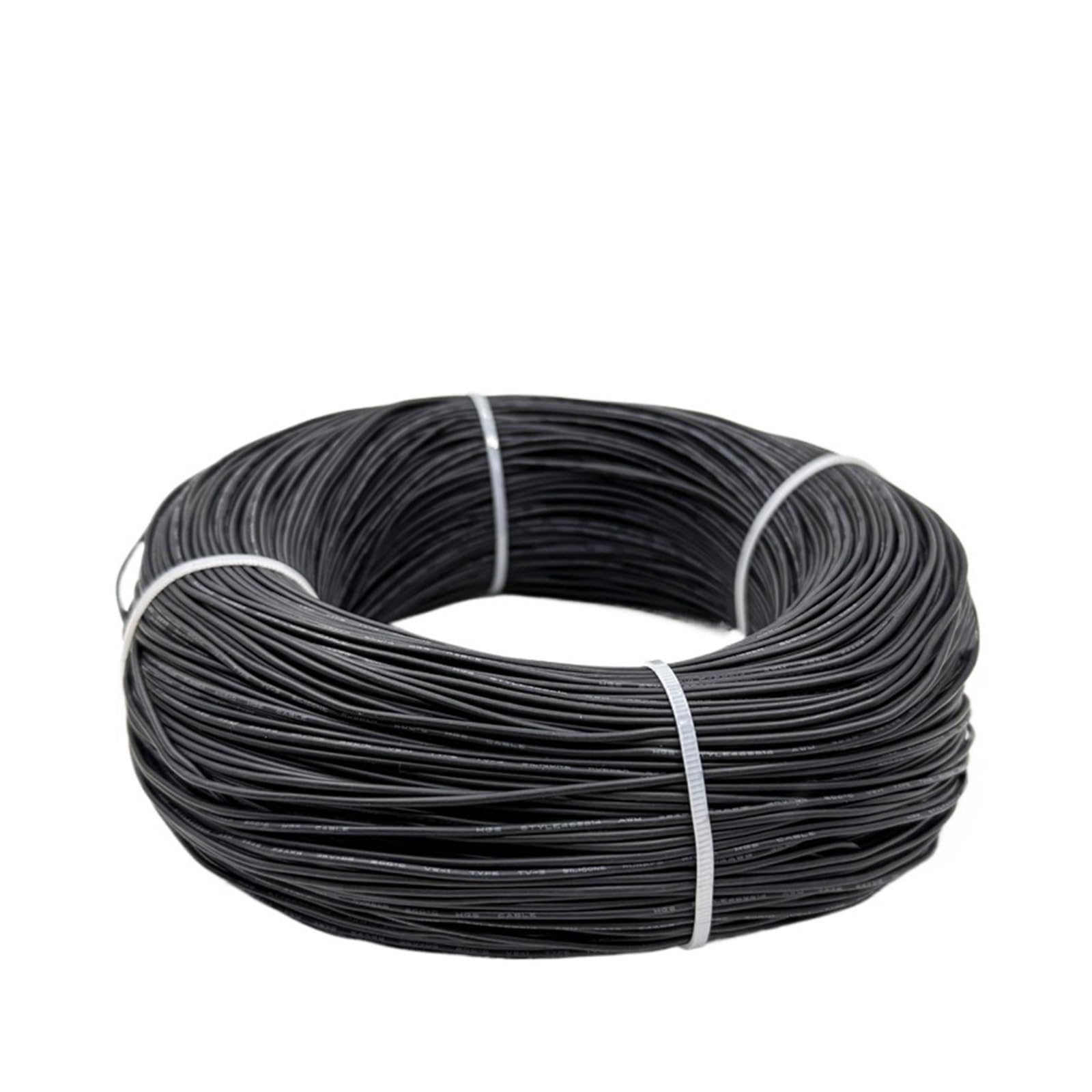 10-30m Miękka Guma Silikonowa Drut Miedziany Ocynowany 30 28 26 22 18 AWG Izolowany Elastyczny UL3135 DIY Lampa Elektronowa Kabel Oświetleniowy(Black,30M18AWG)