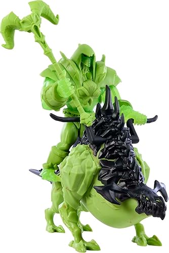 Miniatura 1 de Masters of the Universe y He-Man Figura de acción y criatura vehículo juguetes, esqueleto y huesos de batalla, MOTU Savage Eternia