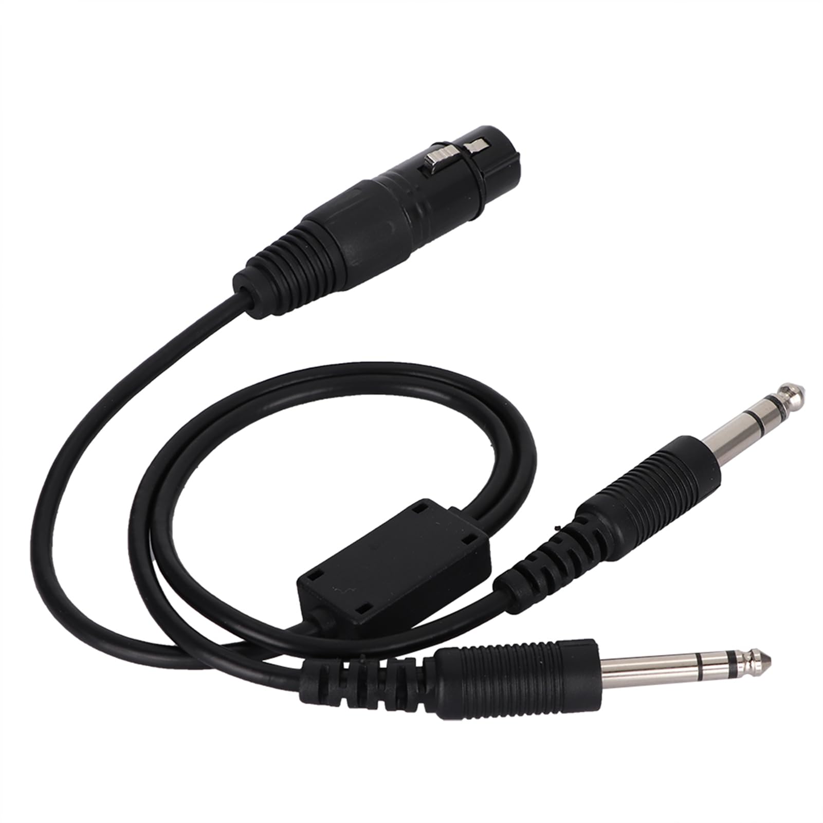 Yosoo Health Gear Cavo Adattatore per Cuffie, da XLR a GA | Cavo per Cuffie Aeronautiche a 5 Pin, Struttura in Metallo ABS, Resistente Schermatura in Kevlar, per Conversione a GA,