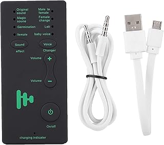 Voice Changer for Adults, Portable Mini Voice Changer Live Broadcast Sound Card Scream Voice Changer for Mobile Phone PC, Voice Changer for Xbox
