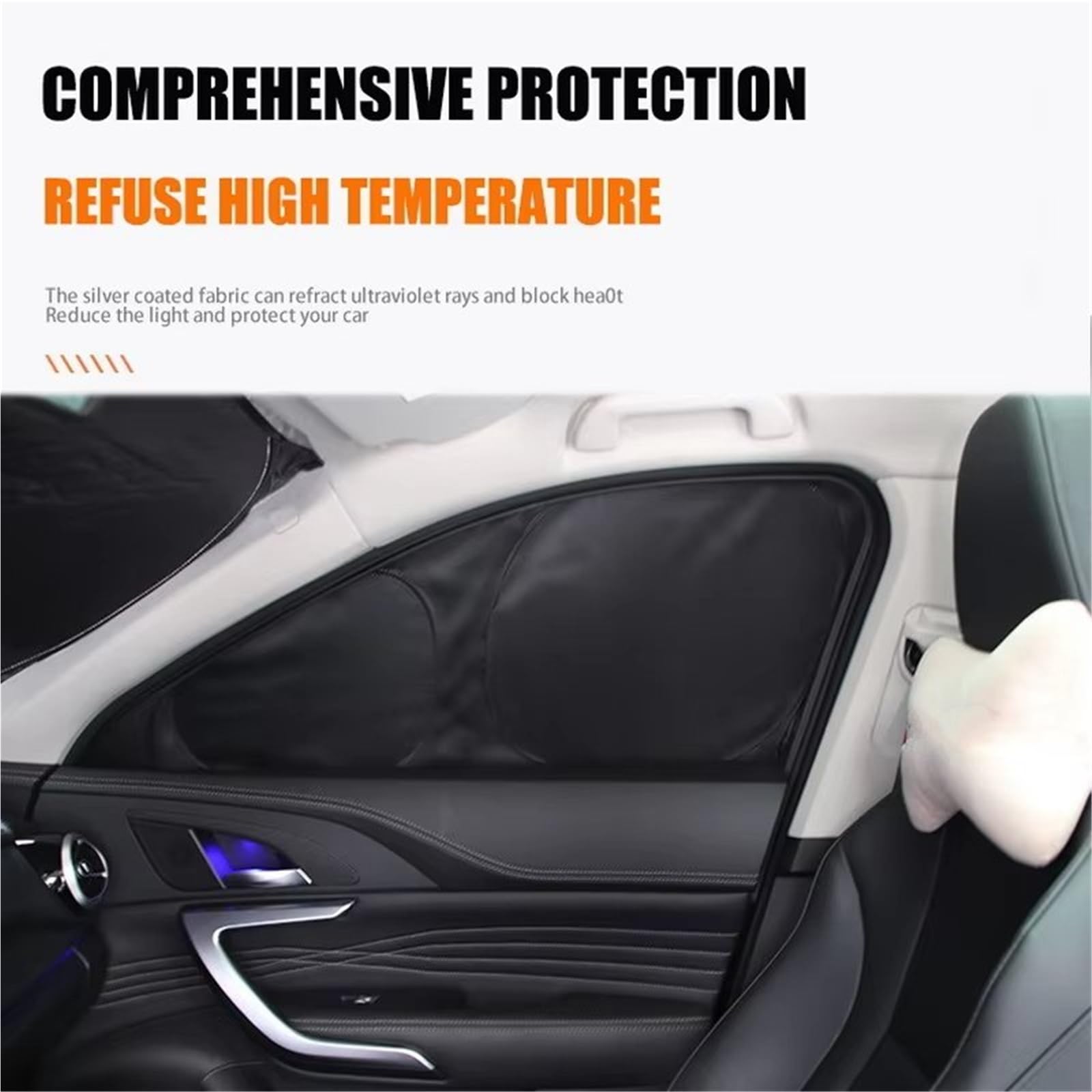 Parasol Ventana Coche para Tesla para Model 3 Y 2024 2025 Parasol para Parabrisas Delantero De Coche Protector Solar(M3 Full 7PCS)