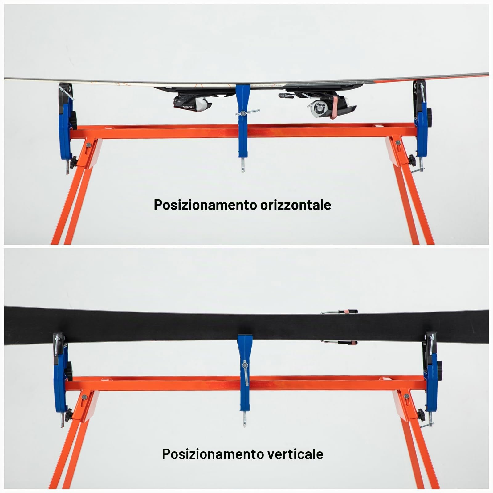 XCMAN Alpine Ski Vise Pro - Morsa per accordatura e ceratura, angolo e altezza regolabili, durevole e stabile, ganascia aperta fino a 105 mm
