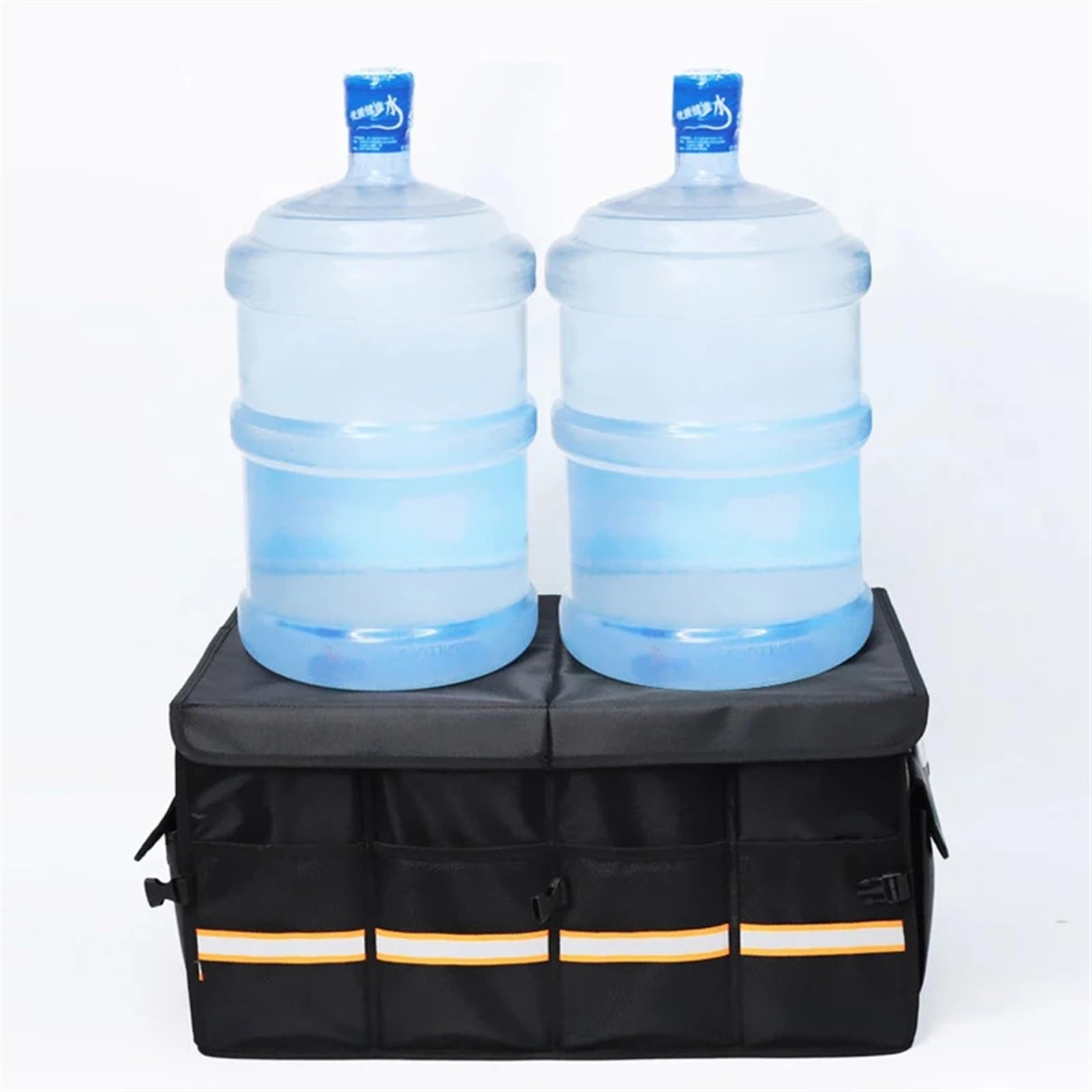 Organizzatore for bagagliaio di un'auto da 46/66 litri, pieghevole, resistente, riflettente, robusto, piastra ispessita, scatola immagazzinaggio(46L)