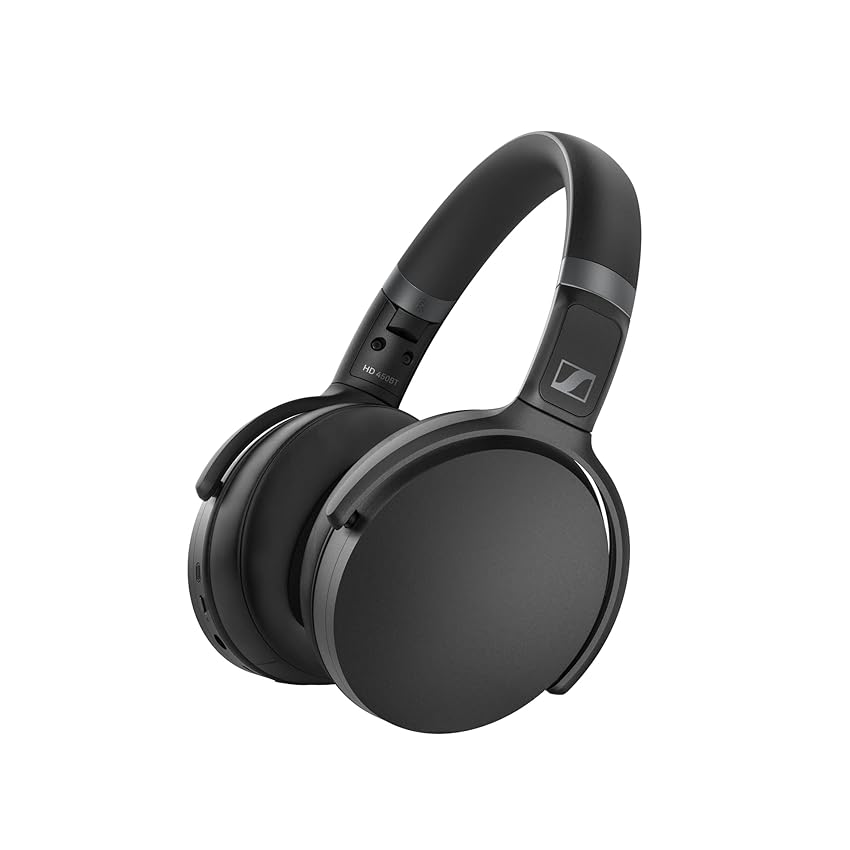 Sennheiser Hd 450Bt Cuffie Wireless/Bluetooth Con Cancellazione Attiva Del Rumore, Circumaurali, Nero