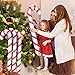 Imagen de 6 Piezas de 87 cm Inflable Bastón de Caramelo de Navidad