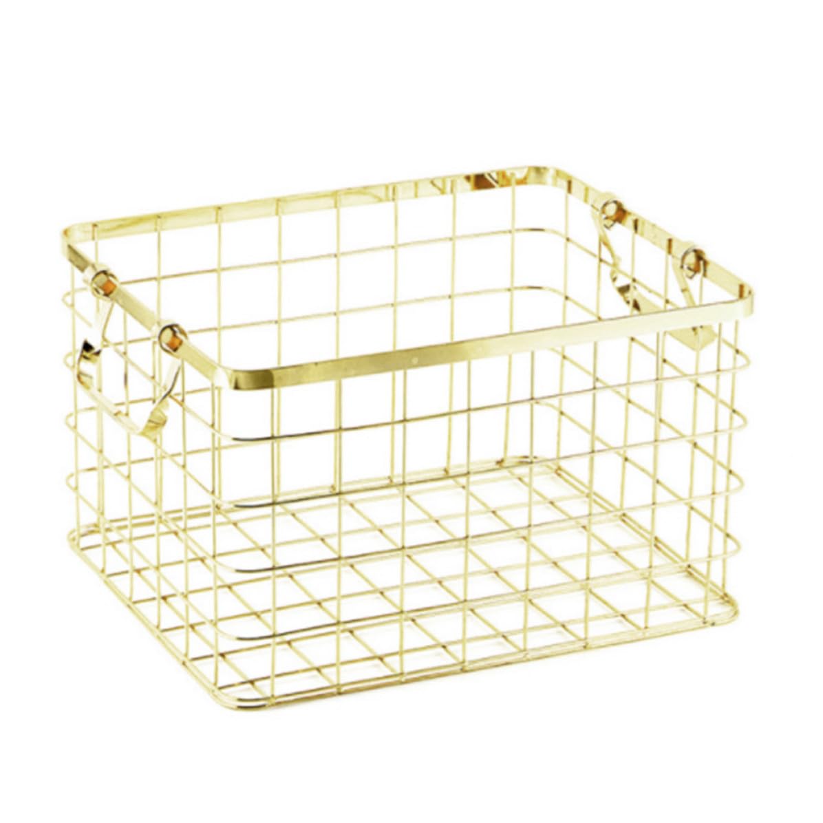 Panier en fer doré pour snacks et objets divers : l'atout charme de la cuisine