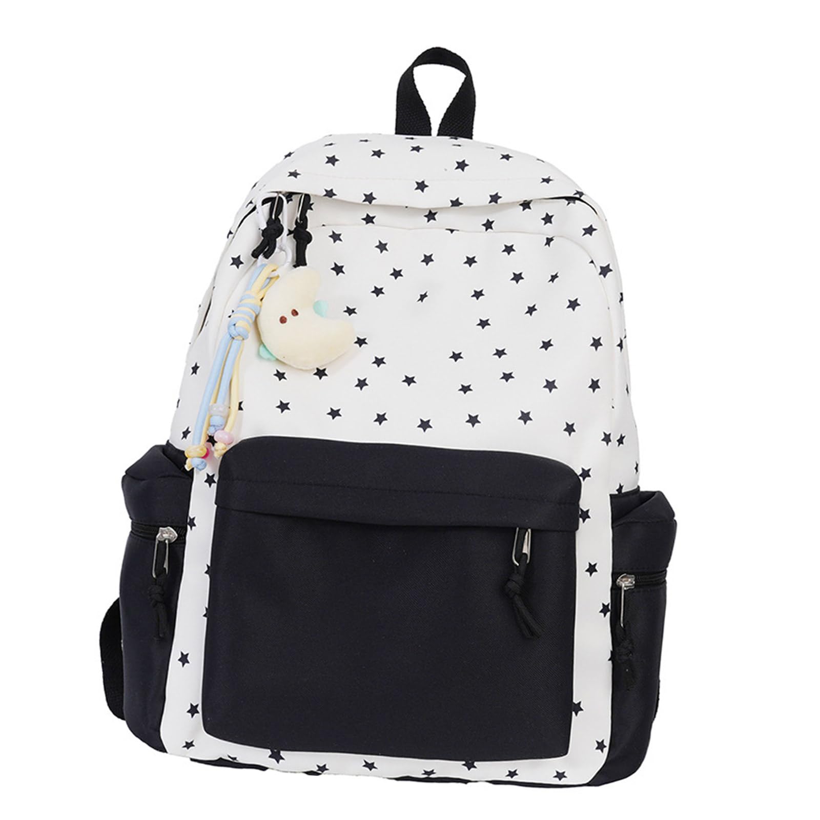 CAZSTYK Large Capacity Backpack Laptop Bag Casual Daypacks Student School Bag Star Print Backpack Travel for Teens Star Print