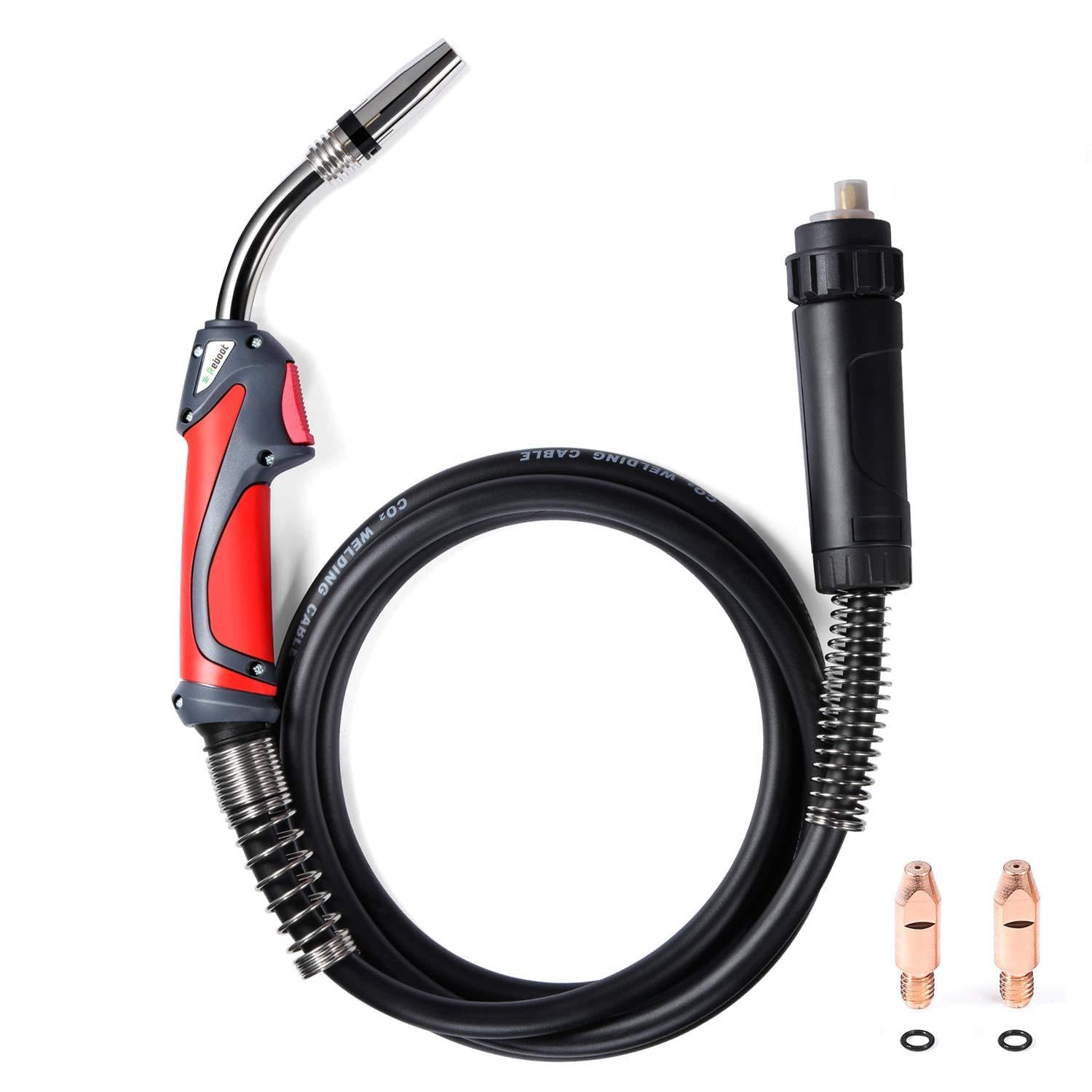 MIG Torch MB24 220A MIG Welders Mag Torches CO2 Welding Euro Connector 10ft 3M Cable MIG Welding Machine MB24 Binzel Type Pulse Mag Welders