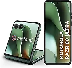Smartphone Motorola Razr 60 Ultra - 1TB 32GB (16GB RAM+16GB Ram Boost) Snapdragon 8 Elite Tela dobrável 7" e externa 4” Moto AI 50MP camera - Verde
