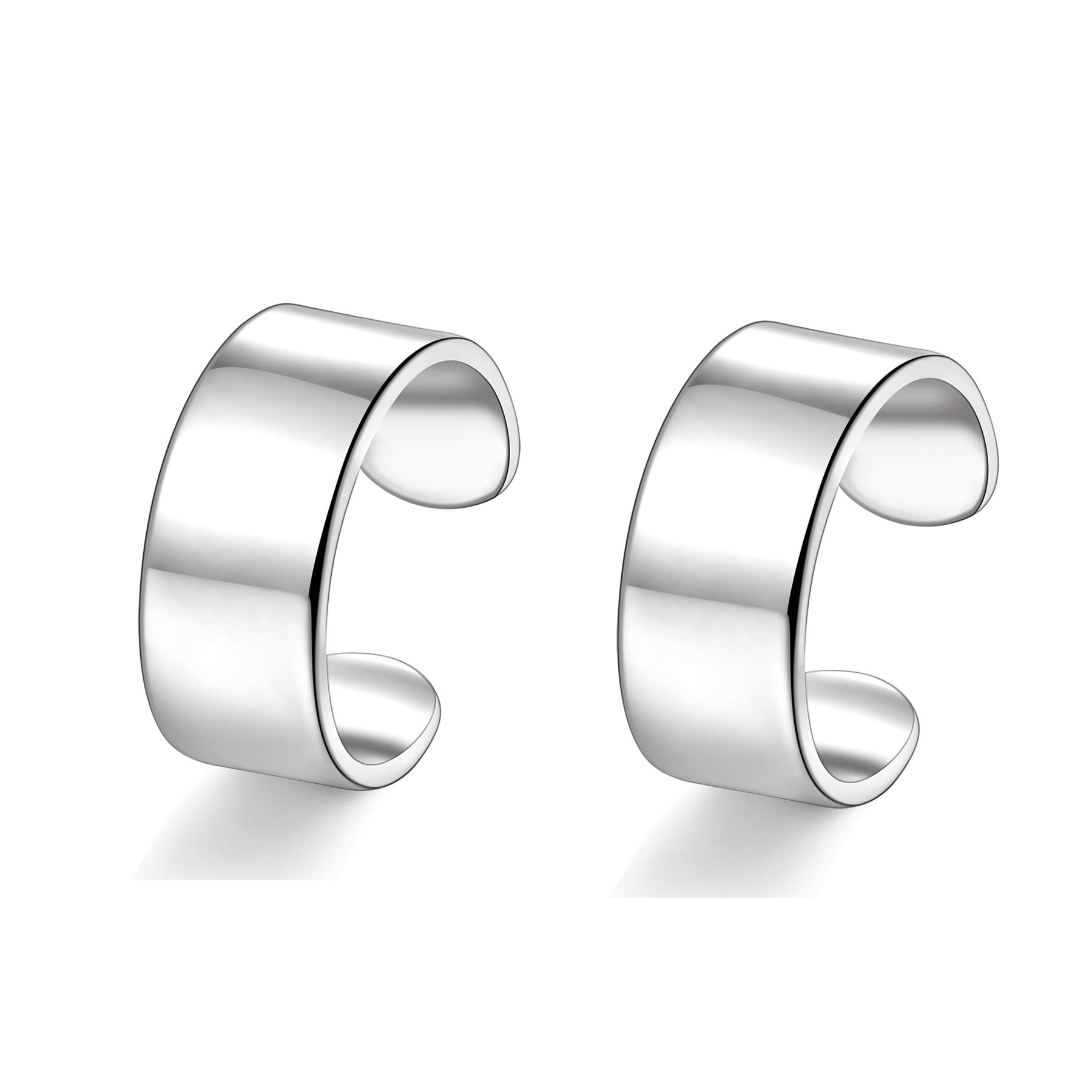 Ear Cuff Argent 925 Clip D'oreille Fausse Manchette Oreille Fau Piercing Oreilles Cartilage Boucles D'oreilles pour Homme Femme