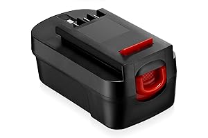 Black 18 Volt Drill Battery: HPB18 4.0Ah Ni-MH Replacement Battery for Black+Decker Cordless Drills