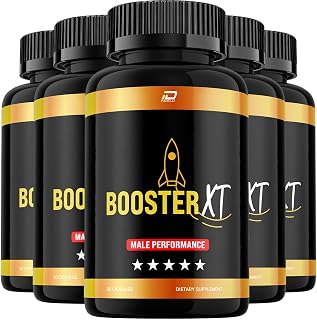 Booster XT for Men Capsules, BoosterXT Vitamin Complex Pills, Booster-XT Official Formula, Booster XT para Hombres Dietary Supplement, All Natural Support Formula Reviews (5 Pack – 300 Capsules)