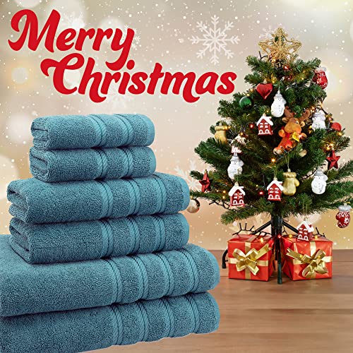 Hochwertiges Luxus-Hotel & Spa, 6-teiliges Handtuch-Set, türkische Baumwolle für maximale Weichheit und Saugfähigkeit… – Bild 3