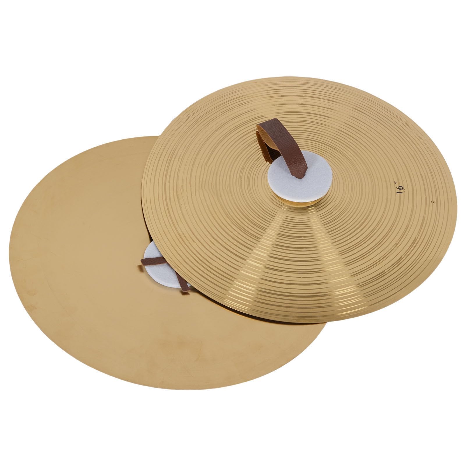 Platillos de Mano 16 Pulgadas Aleación Alta Dureza Walfront Tambor para Actuaciones Músicos Calidad Sonido Superior Diseño Fácil Sostener Principiantes Profesionales