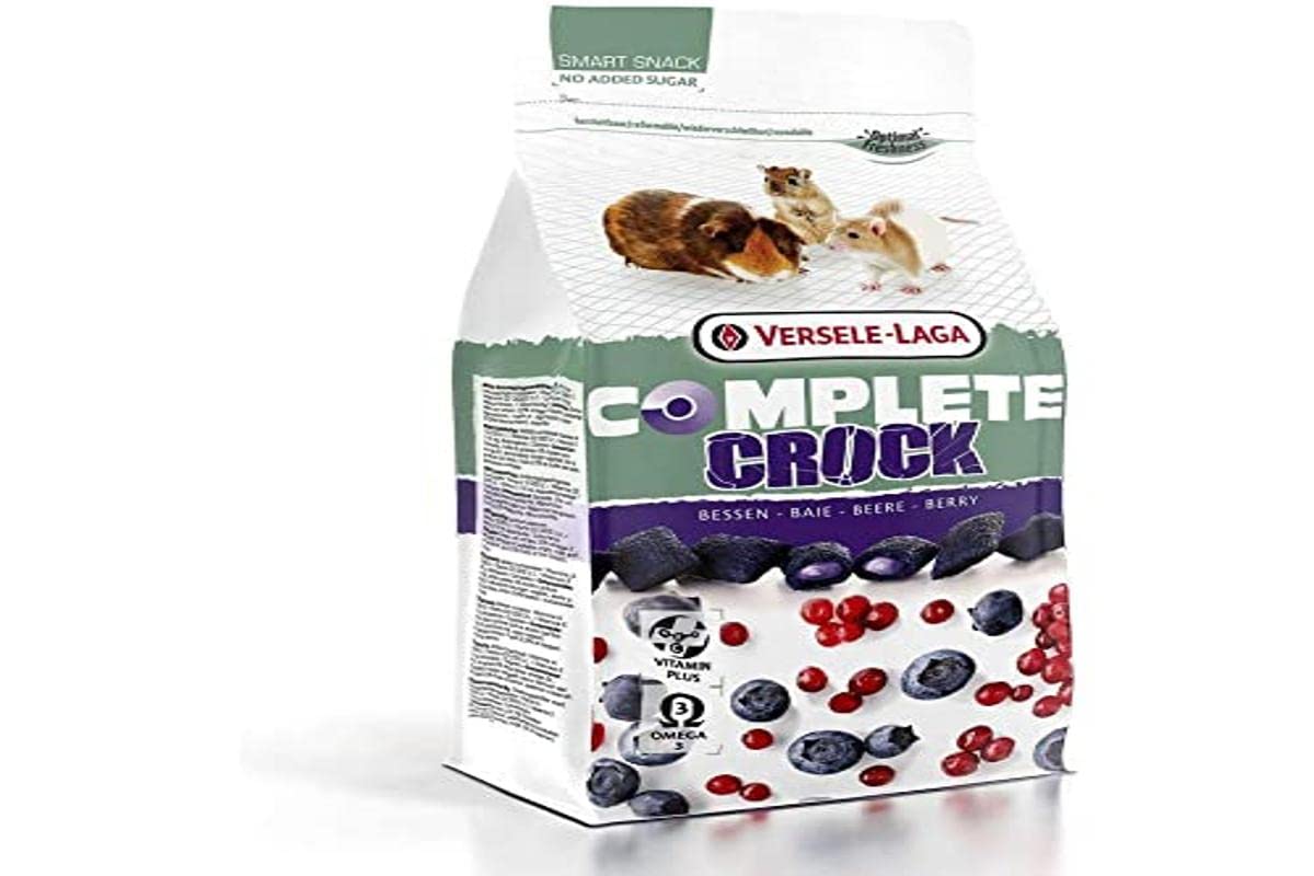 Versele-Laga Complete Crock Berry | 50 g | Friandise pour Lapins et rongeurs | Enveloppe croustillante pour l'instinct de ronger