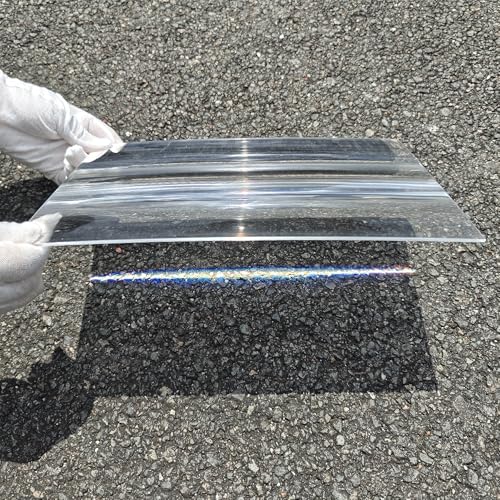 Image of Linear Fresnel Lens, 300x200mm, Focal Length 100mm, for Solar Project, Optical Education, DIY Project
