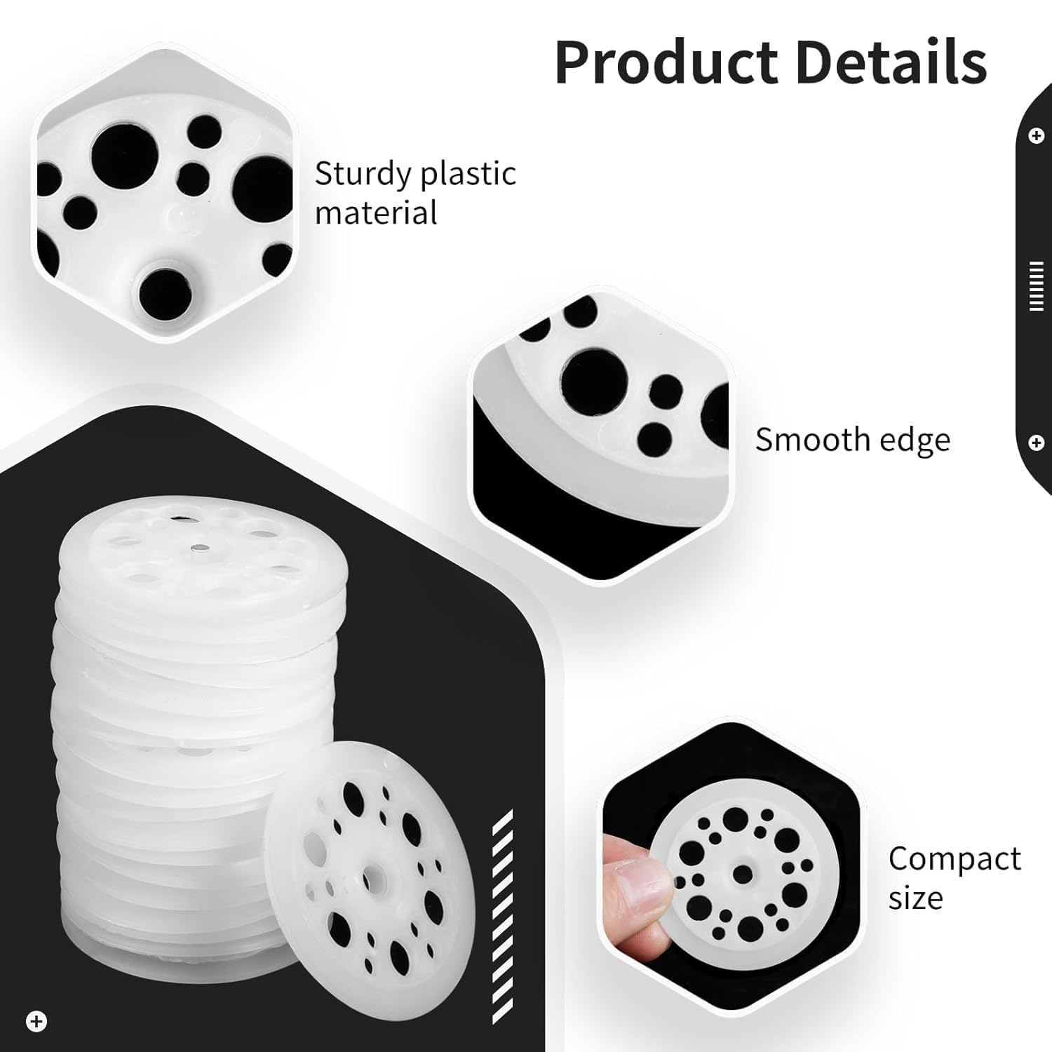 10 Rondelle Di Fissaggio Per Policarbonato - Sp. 16mm - Foto 5