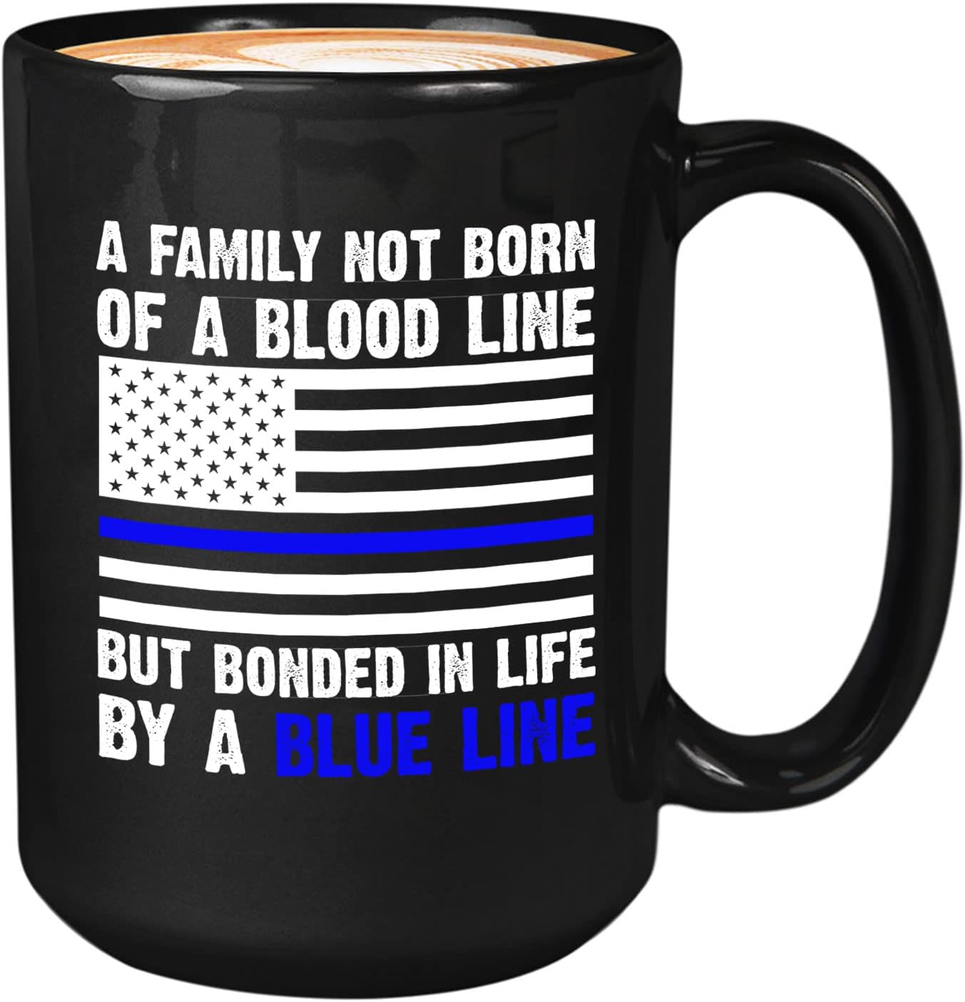 Bubble Hugs Police Officer Coffee Mug 15oz Black - Watch Your 6 - Police School Academy College Graduation Coworker Funny Police Man Sergeant Military