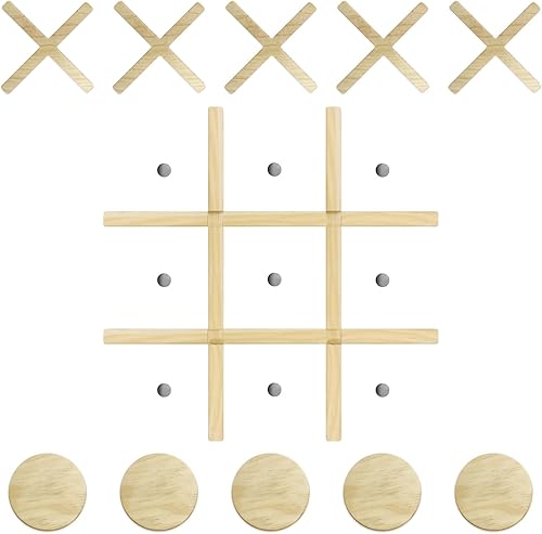 Lamkidle Juego magnético de madera para montar en la pared, decoración de sala de juegos de madera para niños y adultos, decoración de pared moderna