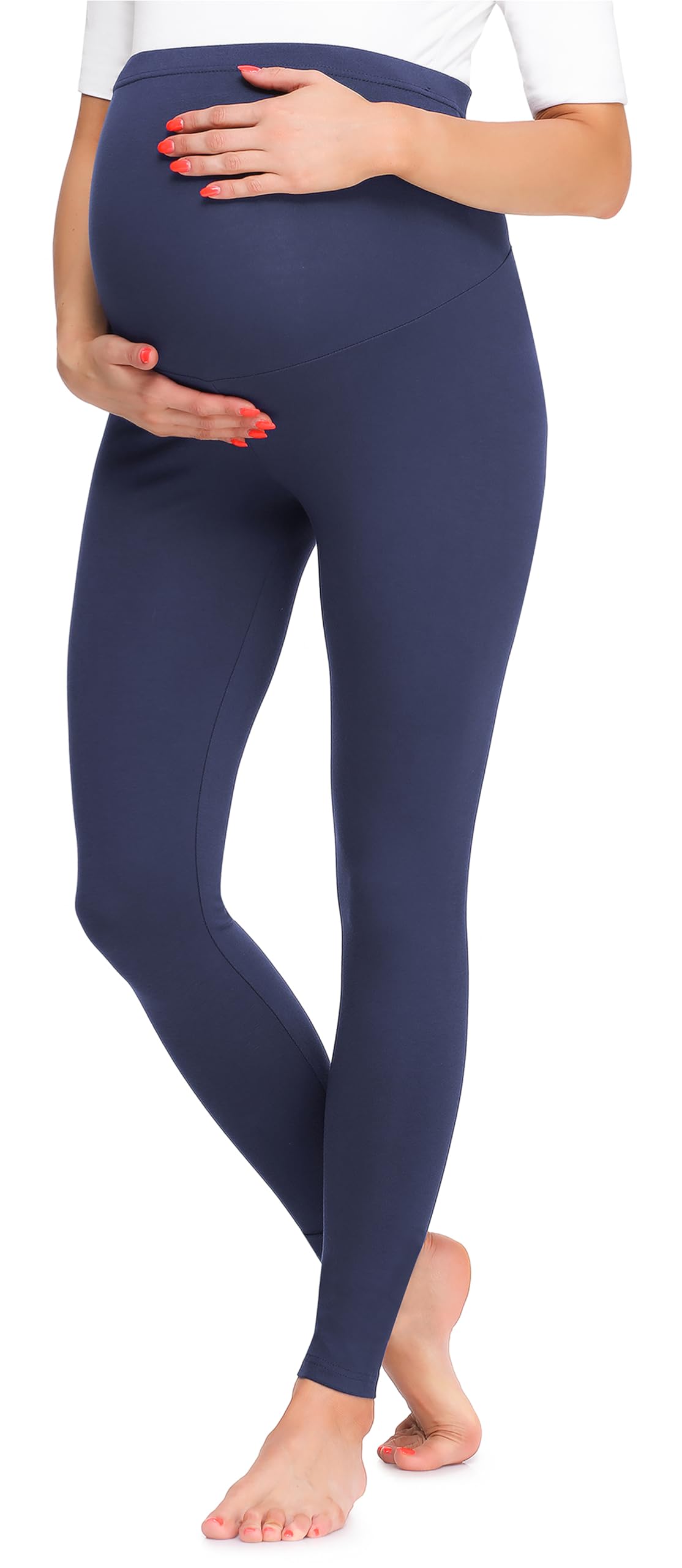 Be Mammy Damen Lange Umstandsleggings BE20-257
