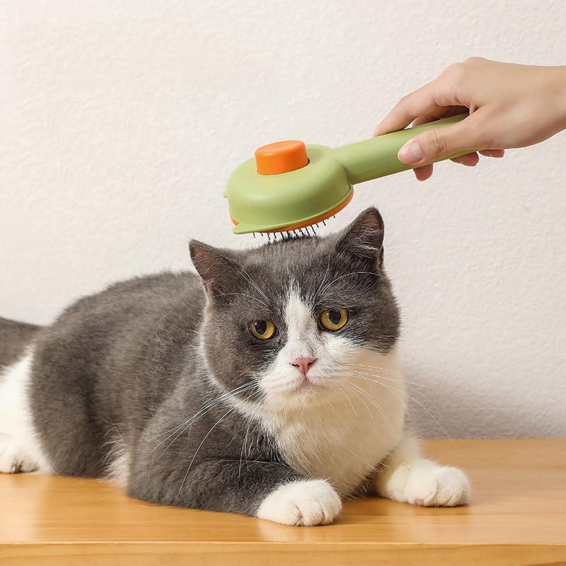 Pet Comb Beauty Steel needle comb,Cute cat ear shape grooming massage hair removal brush,Pet Product Cat Dog Grooming Supplies Accessories, dog and cat hair brush