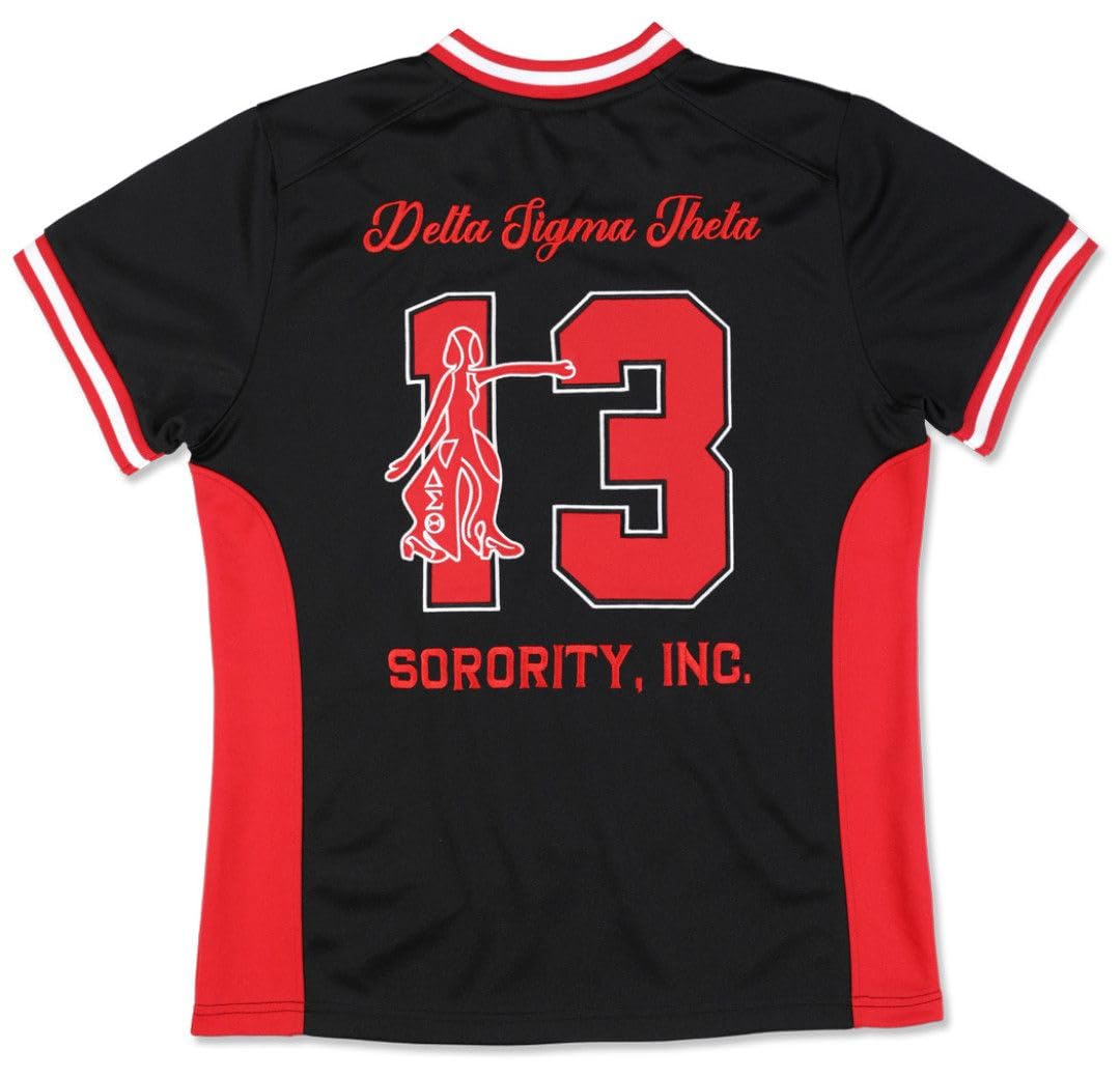 Delta Sigma Theta M15 Football Jersey Black [2XL]