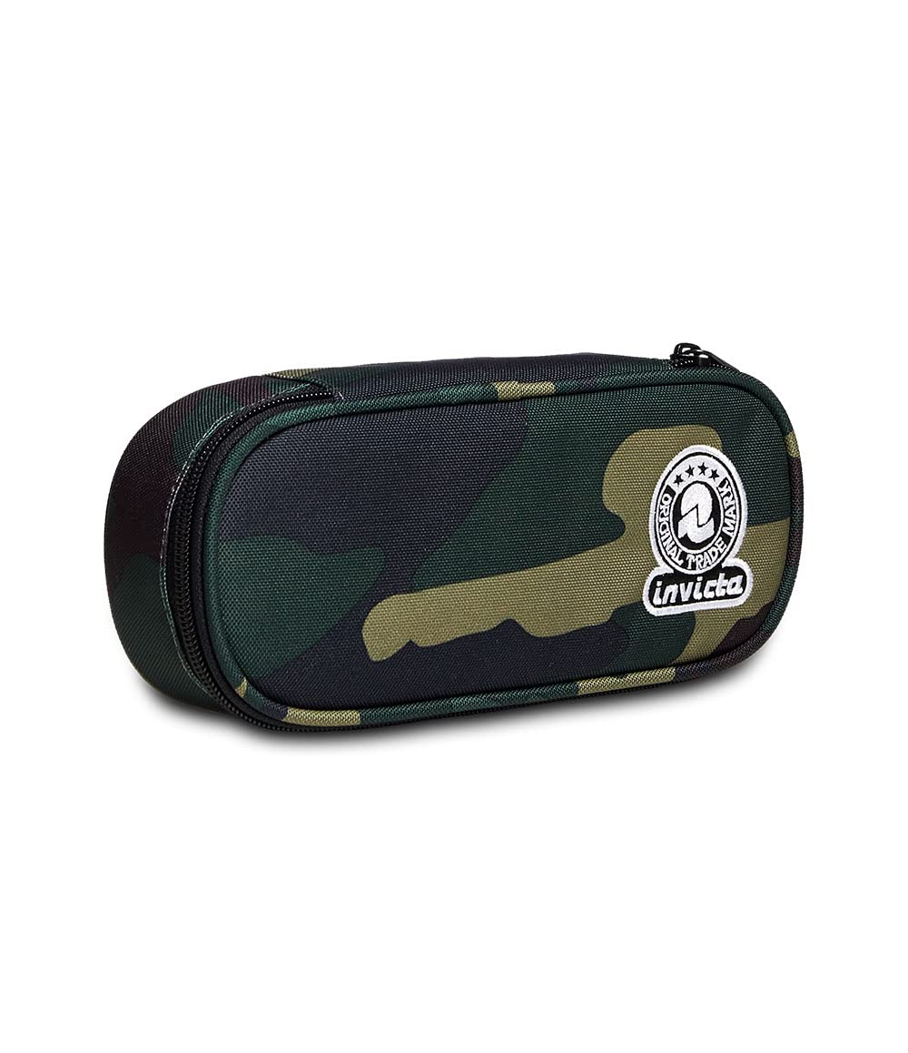 Invicta Pencil case - Pen bag, multicolor, Box for Stationery, Pen Pouch for Teen Girls and Boys, Perfect for School Supplies, moss green, STAR PLAN