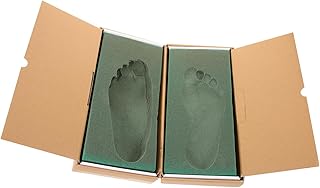 Gatuida Box Foot Molding Box Oot Impression Foam Case Footprint Casting Mold Footprint Casting Kit Stamping Foam Foot Casting Kit Footprint Mold Kit Shoe Mat 3D Flue Pipe Carton Smoke Tube
