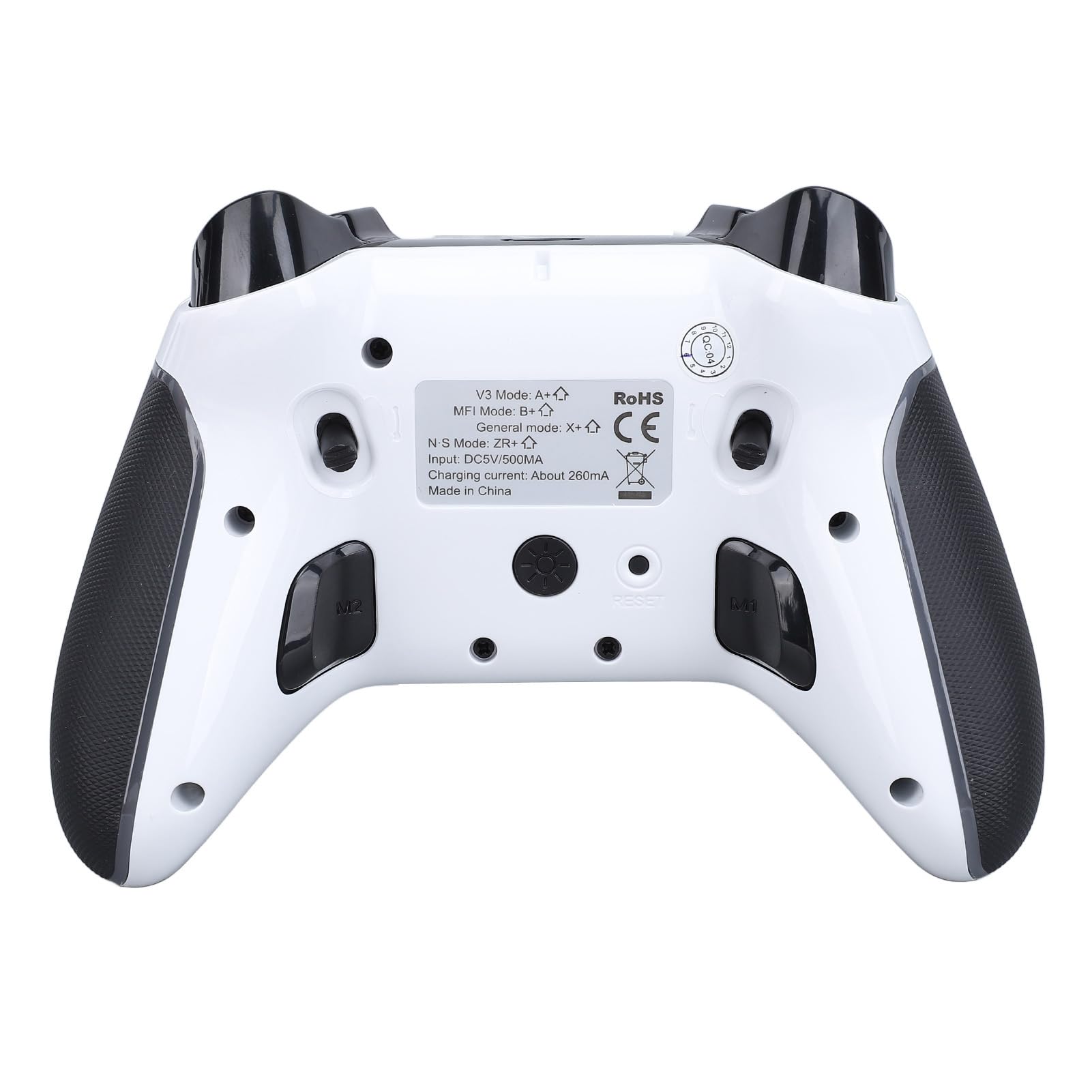 KUIDAMOS Controller da Gioco Wireless con Illuminazione RGB e Vibrazione a Doppio Motore per e PC - Batteria da 500 MAh e Pulsanti Rimappabili (Nera)