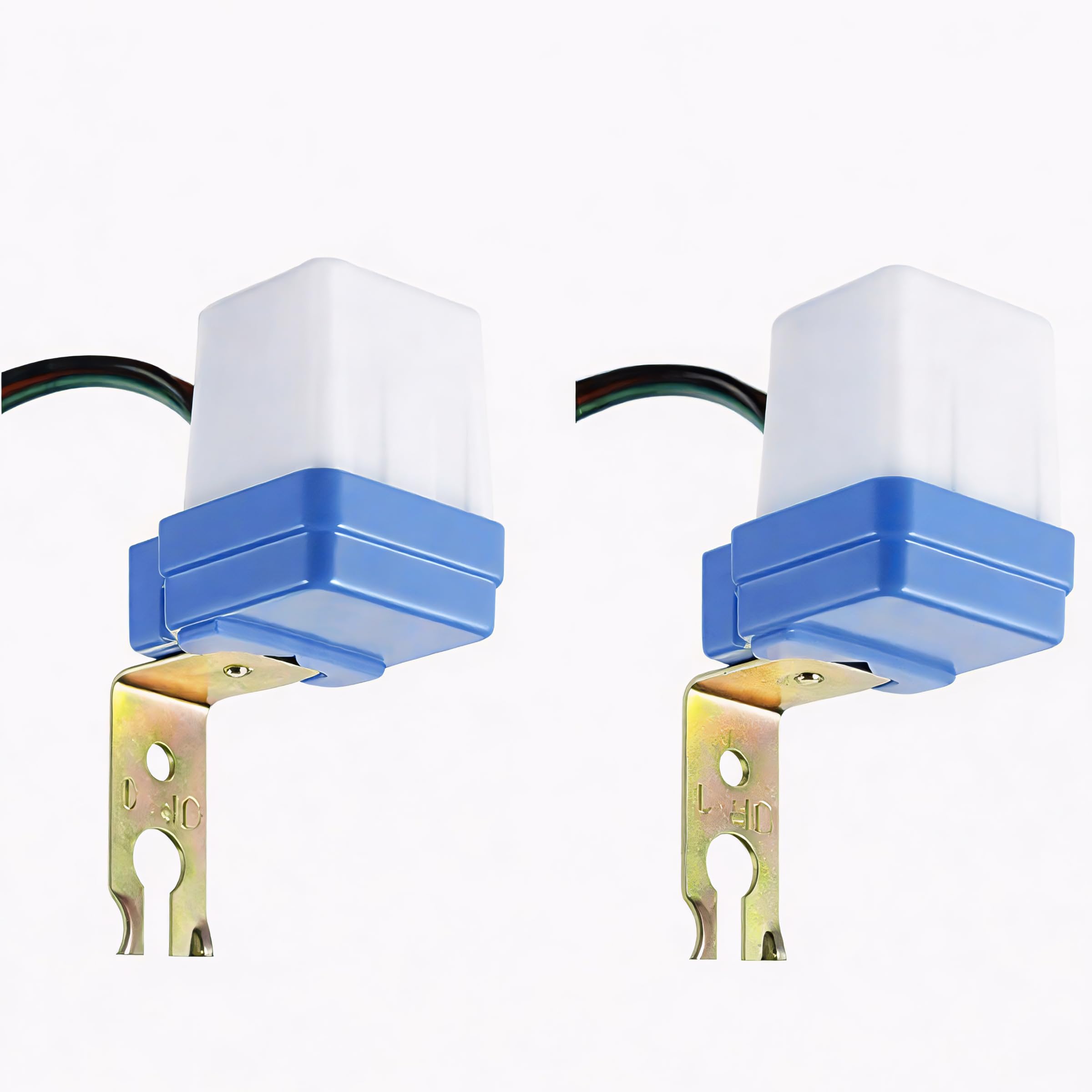 MD Proelectra Auto Day Night Photocell Sensor Switch | Waterproof LDR Light Sensor | Automatic Dusk to Dawn ON Off | 6A Load | Outdoor Street Garden Gate Light Controller | Pack of 2