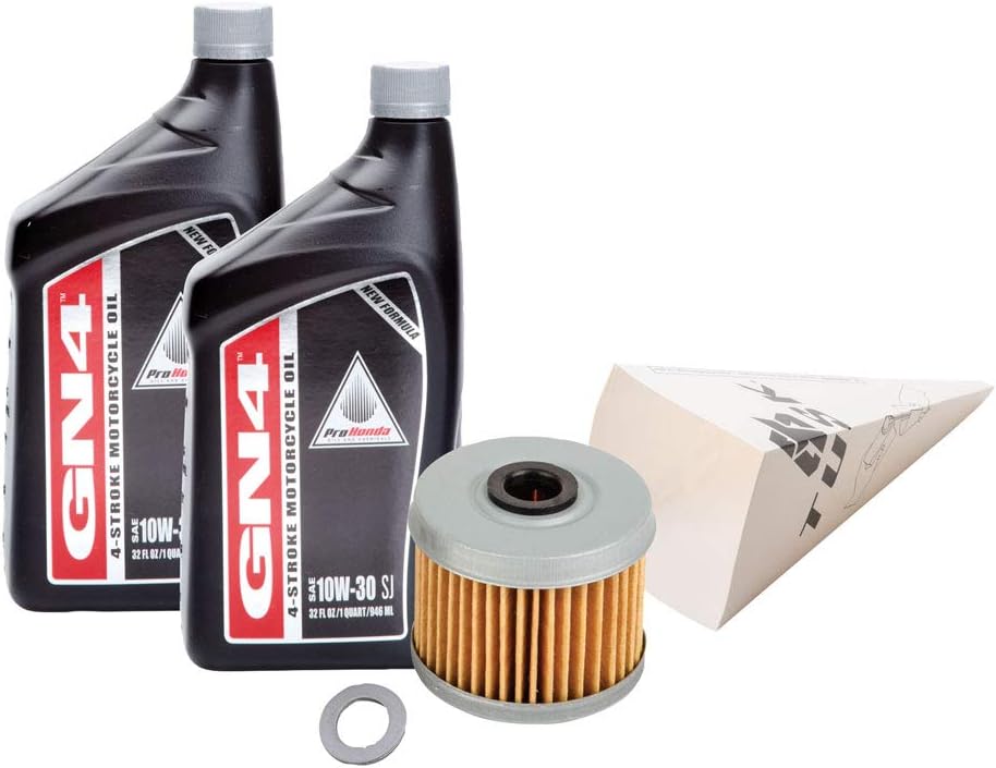 Tusk 4-Stroke Oil Change Kit Pro-Honda GN4 10W-30 Compatible with Honda CRF250R 2018-2026/CRF250RX 2019-2026