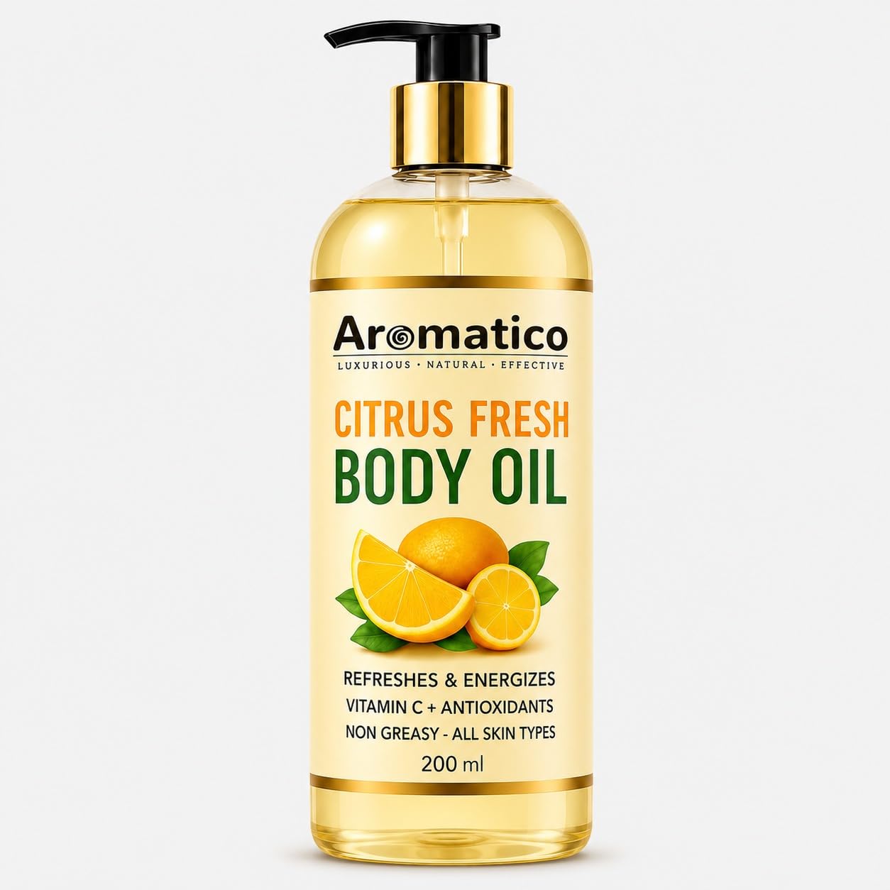 AROMATICO Citrus Fresh Oil for Women – Moisturizing & Nourishing Body Oil, Non-Greasy Daily Use After Shower or Bath, Skin Hydration & Glow – 200ml.-picture-36